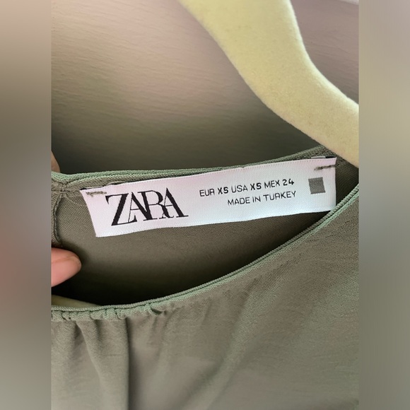 Zara Olive Midi Cut Out Dress - Picture 5 of 5